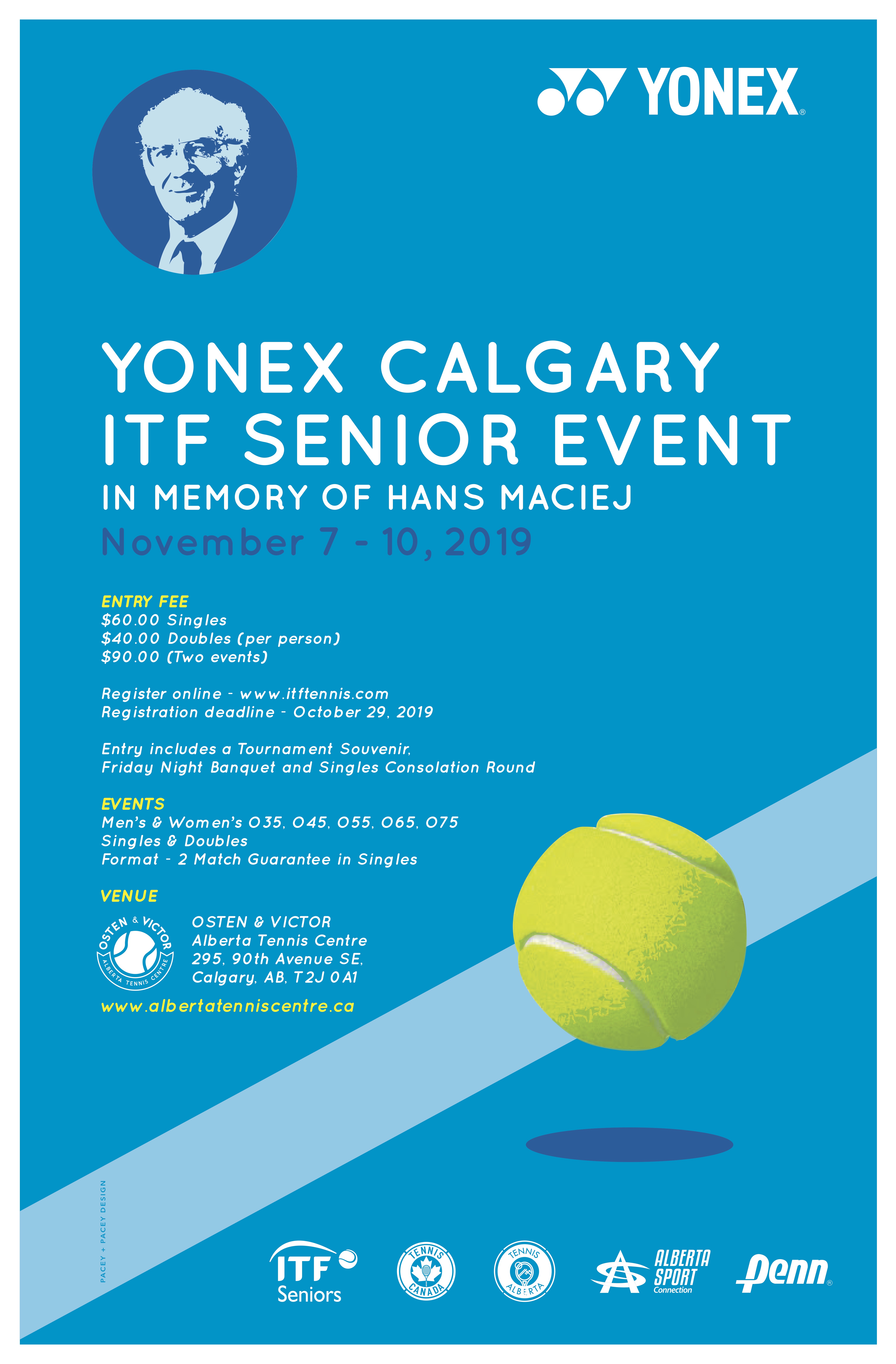 Deadline Yonex Calgary ITF Senior Event